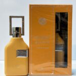 عطر ادوپرفیوم زنانه صاحب الجمال برند ارض الزعفران ۷۰ میلی لیتر شیرین و گرم