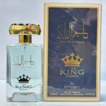 عطر ادوپرفیوم مردانه ارض الزعفران مدل تاج الملک کینگ حجم ۱۰۰ میل شیرین و گرم