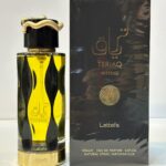 عطر ادوپرفیوم لطافه مدل تریاق اینتنس حجم ۱۰۰ میل رایحه تلخ و گرم